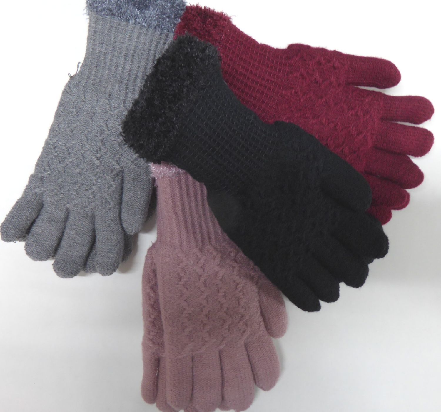 Ladies Cosy Gloves AG385 Grey